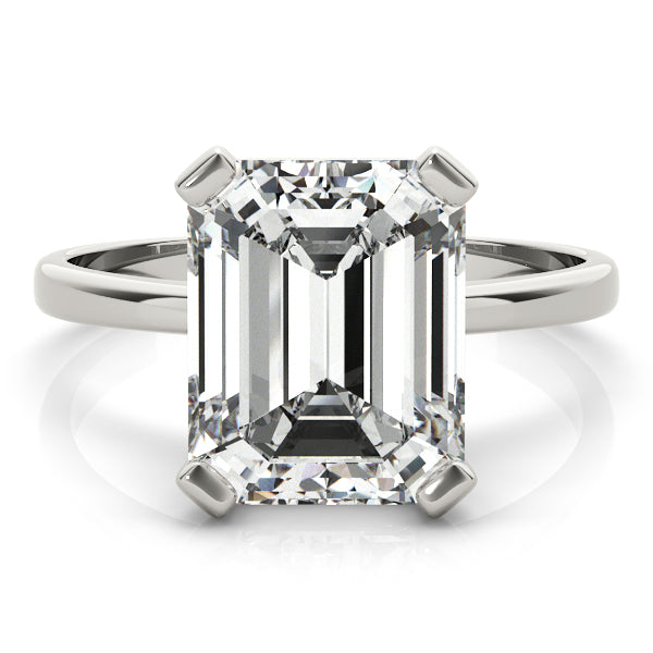Noemi Emerald Diamond Solitaire Engagement Ring-VIRABYANI